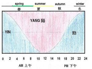 人體活動遵循四時陰陽變化而轉換